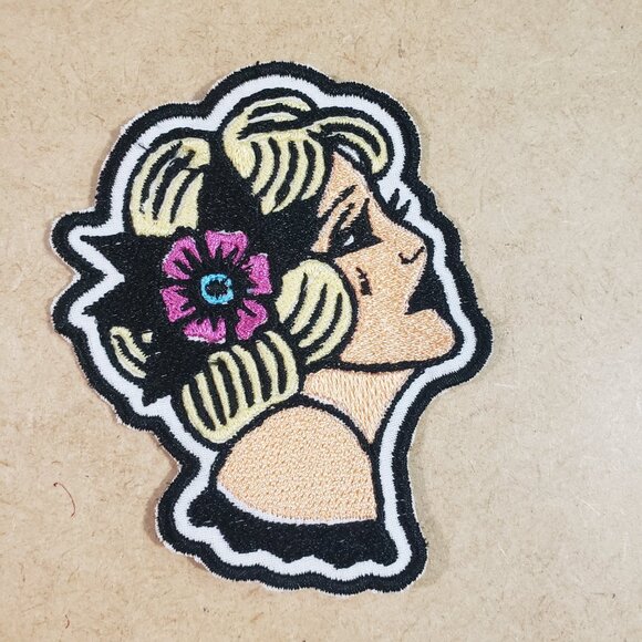 Flowered Beauty Iron-On Patch (2/$12 or 5/$22) - Picture 1 of 2